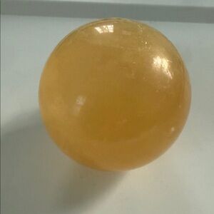 Polished Yellow Spherical Decorative Stone